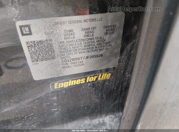 1G1ZB5ST7JF205926 2018 CHEVROLET MALIBU Gray Engine compartment view