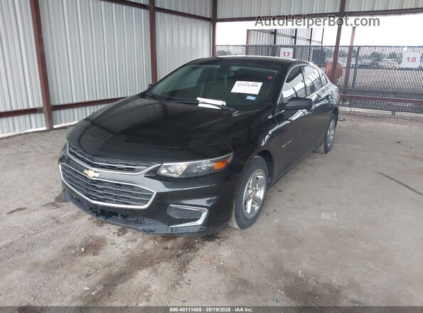 1G1ZB5ST7JF274129 2018 CHEVROLET MALIBU Black Передня ліва чверть