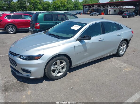 1G1ZB5ST7JF293909 2018 CHEVROLET MALIBU Silver Vista tres cuartos delantera izquierda