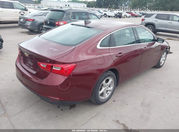 1G1ZB5ST8GF274066 2016 CHEVROLET MALIBU Burgundy 