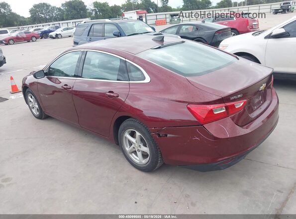1G1ZB5ST8GF274066 2016 CHEVROLET MALIBU Burgundy 