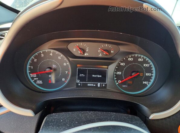1G1ZB5STXKF203086 2019 CHEVROLET MALIBU Синий Вид щитка приборов