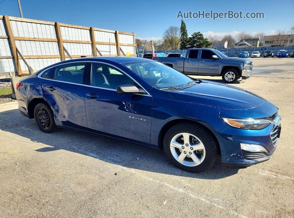 1G1ZB5STXKF203086 2019 CHEVROLET MALIBU Синий Передняя правая четверть