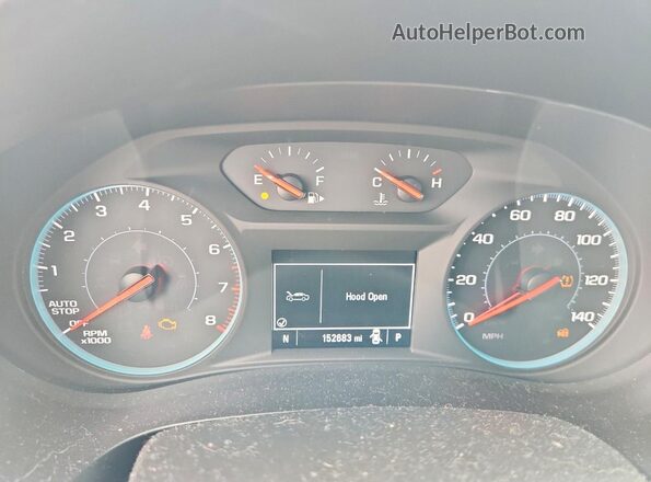 1G1ZB5STXKF214847 2019 CHEVROLET MALIBU Blue Вид щитка приладів