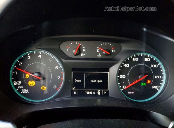 1G1ZB5STXNF202296 2022 CHEVROLET MALIBU Black Вид щитка приладів