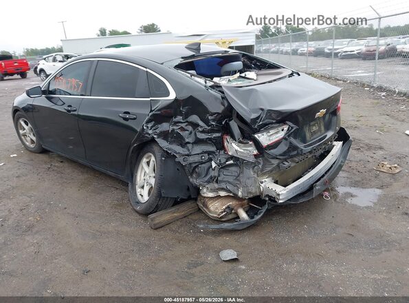 1G1ZC5ST0GF300396 2016 CHEVROLET MALIBU Черный Задняя левая четверть