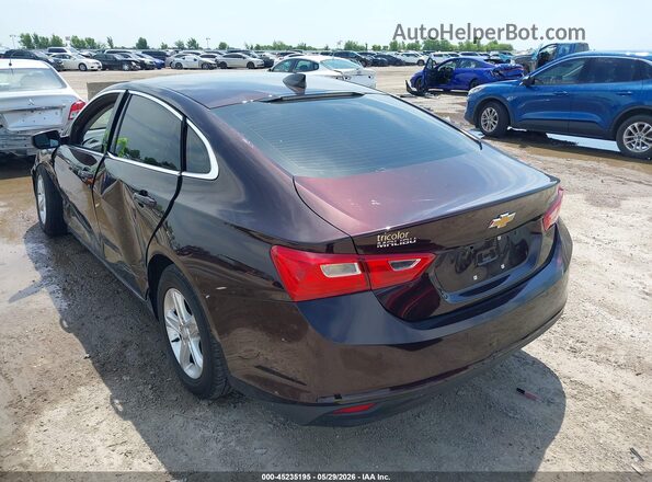 1G1ZC5ST0MF037077 2021 CHEVROLET MALIBU Бордовый Задняя левая четверть