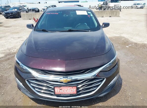 1G1ZC5ST0MF037077 2021 CHEVROLET MALIBU Бордовый Вид панели приборов