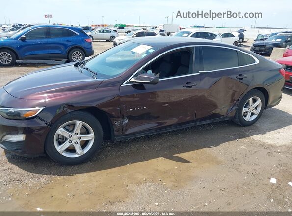 1G1ZC5ST0MF037077 2021 CHEVROLET MALIBU Бордовый Вид спереди