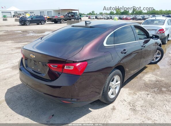 1G1ZC5ST0MF037077 2021 CHEVROLET MALIBU Бордовый Задняя правая четверть