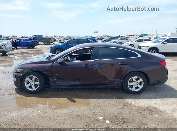 1G1ZC5ST0MF037077 2021 CHEVROLET MALIBU Бордовый Вид задней части салона