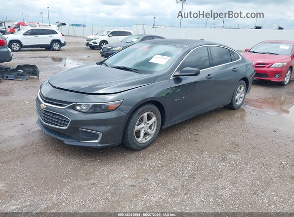 1G1ZC5ST8JF101183 2018 CHEVROLET MALIBU Gray Przód lewy