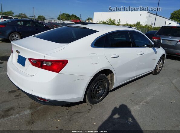 1G1ZC5ST9JF160940 2018 CHEVROLET MALIBU White Tył prawy