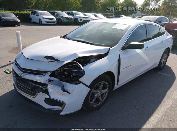 1G1ZC5ST9JF160940 2018 CHEVROLET MALIBU White Przód lewy