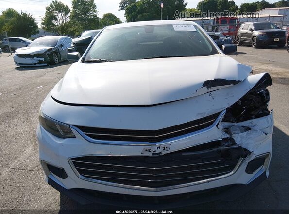 1G1ZC5ST9JF160940 2018 CHEVROLET MALIBU White Widok zestawu wskaźników