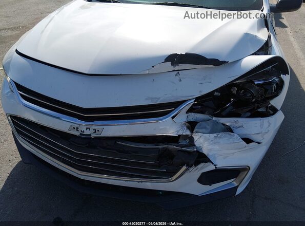 1G1ZC5ST9JF160940 2018 CHEVROLET MALIBU White Widok z przodu