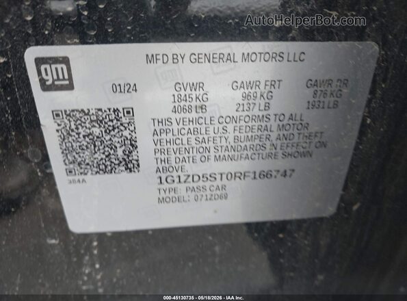 1G1ZD5ST0RF166747 2024 CHEVROLET MALIBU Black 