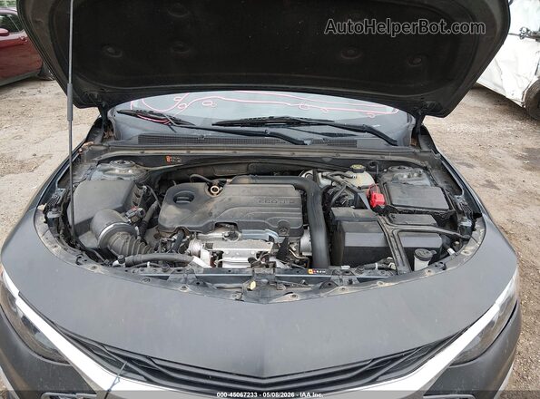 1G1ZD5ST1MF008927 2021 CHEVROLET MALIBU Gray Вид ззаду