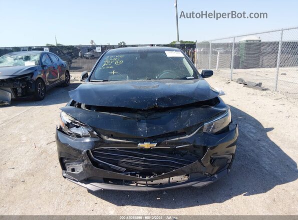 1G1ZD5ST3JF205741 2018 CHEVROLET MALIBU Black Вид панелі приладів