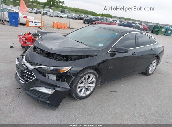 1G1ZD5ST4KF151979 2019 CHEVROLET MALIBU Black წინა მარცხენა ხედი სამი მეოთხედიდან