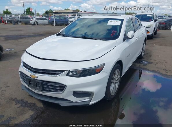1G1ZD5ST7JF128565 2018 CHEVROLET MALIBU White Առջևի ձախ երեք քառորդ տեսարան
