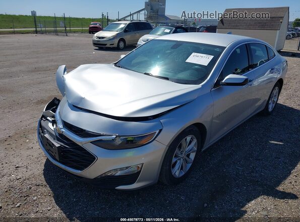 1G1ZD5STXMF074814 2021 CHEVROLET MALIBU Silver Առջևի ձախ երեք քառորդ տեսարան