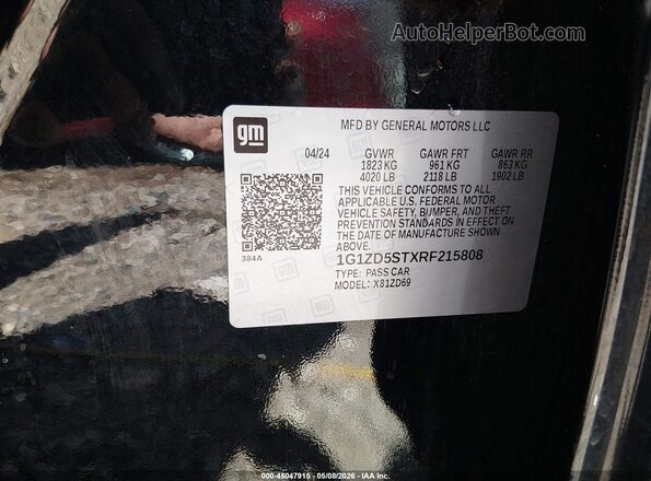 1G1ZD5STXRF215808 2024 CHEVROLET MALIBU Black 