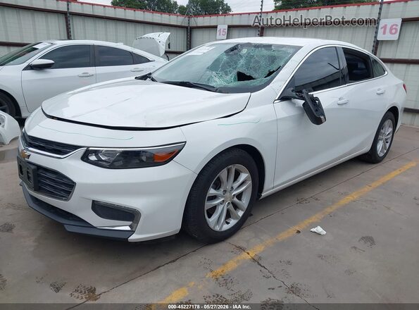 1G1ZE5ST3GF240933 2016 CHEVROLET MALIBU White წინა მარცხენა ხედი სამი მეოთხედიდან