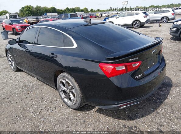 1G1ZG5ST4KF201285 2019 CHEVROLET MALIBU Black Trasero izquierdo
