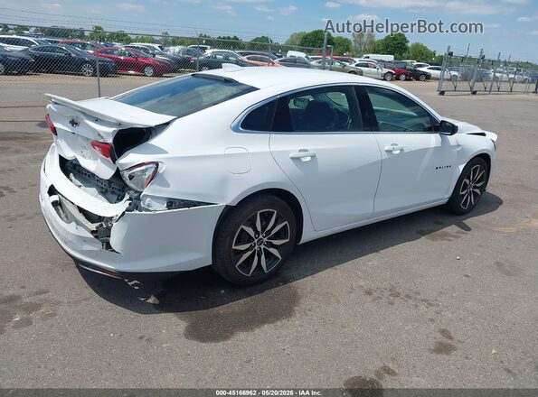 1G1ZG5ST6MF027254 2021 CHEVROLET MALIBU Белый Задняя правая четверть