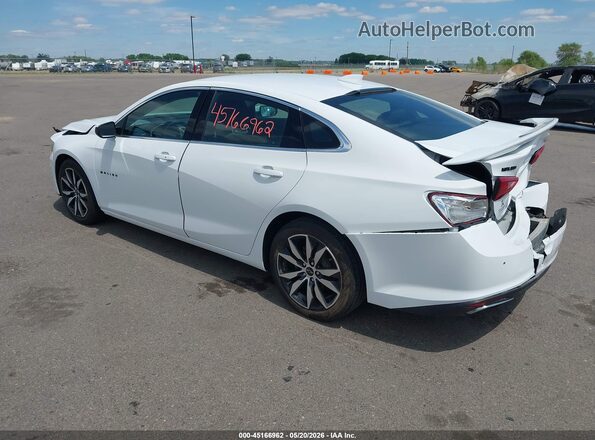 1G1ZG5ST6MF027254 2021 CHEVROLET MALIBU Белый Задняя левая четверть