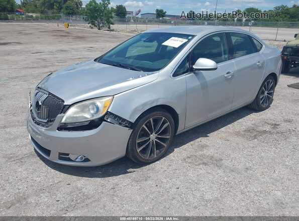 1G4PR5SK8H4100718 2017 BUICK VERANO Silver წინა მარცხენა ხედი სამი მეოთხედიდან