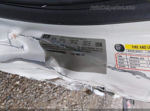 1G6AB1RX1H0140545 2017 CADILLAC ATS White Շարժիչի բաժամունքի տեսք