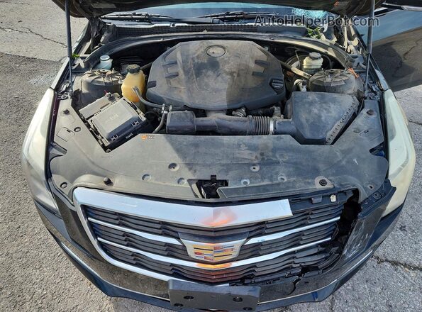 1G6AB5SS4G0106605 2016 CADILLAC ATS Black Widok wnętrza z tyłu
