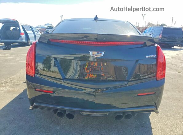 1G6AN5RY9H0202734 2017 CADILLAC ATS-V Black Հետևի տեսք