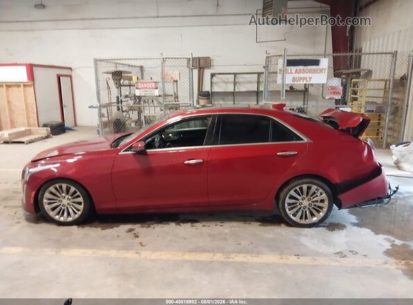 1G6AR5SS3H0160913 2017 CADILLAC CTS Red 360 interior view