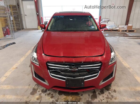 1G6AR5SS3H0160913 2017 CADILLAC CTS Red Instrument cluster view