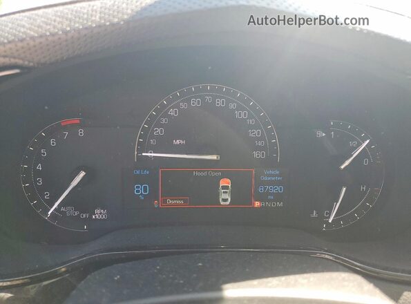 1G6AX5SS1J0130238 2018 CADILLAC CTS White Widok zestawu wskaźników