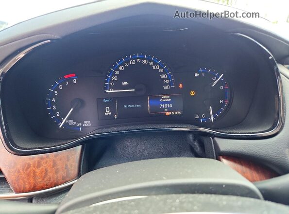 1G6AX5SX2G0120659 2016 CADILLAC CTS Black Widok zestawu wskaźników