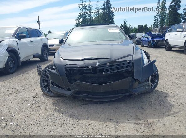1G6AX5SX4J0168350 2018 CADILLAC CTS Black Widok zestawu wskaźników