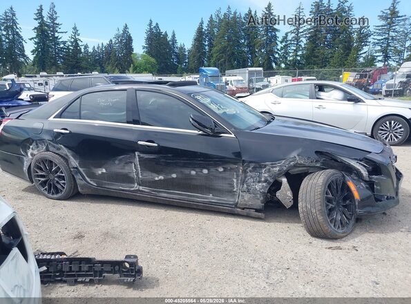 1G6AX5SX4J0168350 2018 CADILLAC CTS Black Widok wnętrza z tyłu