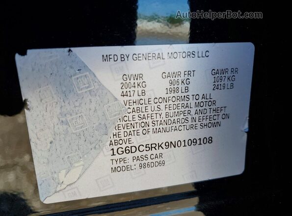 1G6DC5RK9N0109108 2022 CADILLAC CT4 Black 