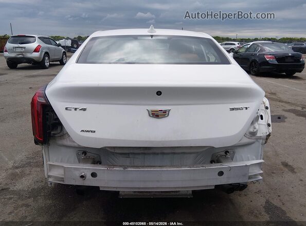 1G6DF5RKXL0156278 2020 CADILLAC CT4 White Դիմացի տեսք