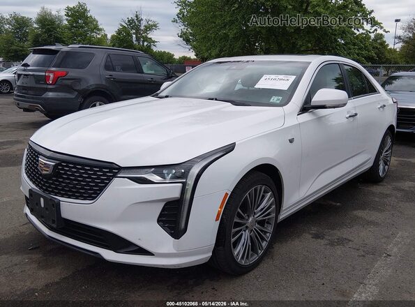 1G6DF5RKXL0156278 2020 CADILLAC CT4 White Առջևի ձախ երեք քառորդ տեսարան
