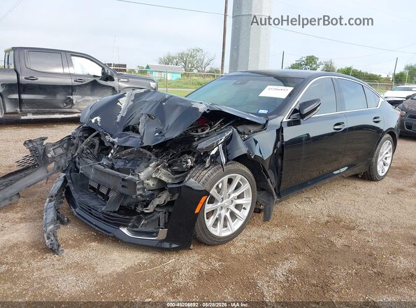 1G6DM5RK6L0128063 2020 CADILLAC CT5 Black წინა მარცხენა ხედი სამი მეოთხედიდან