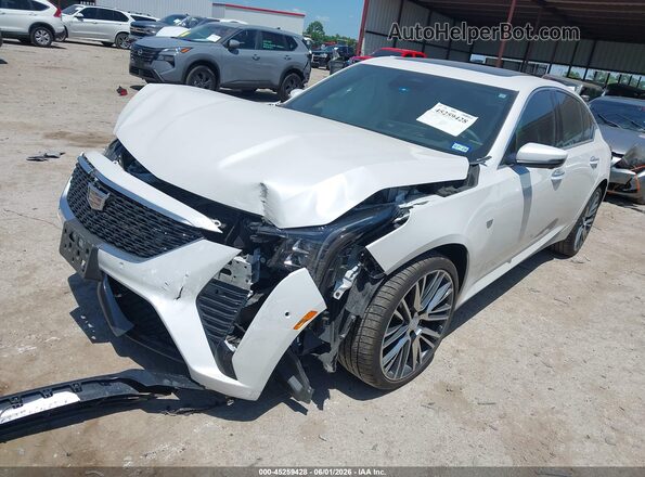 1G6DN5RW8S0101770 2025 CADILLAC CT5 White წინა მარცხენა ხედი სამი მეოთხედიდან