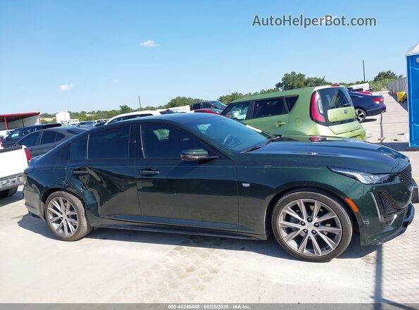 1G6DP5RK9M0115736 2021 CADILLAC CT5 Green Widok wnętrza z tyłu