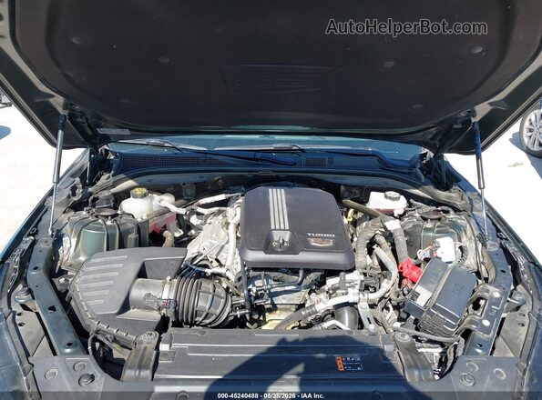 1G6DP5RK9M0115736 2021 CADILLAC CT5 Green Widok z tyłu