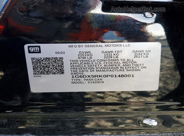 1G6DX5RK0P0148001 2023 CADILLAC CT5 Black 