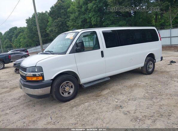 1GAZGPFG6K1226579 2019 CHEVROLET EXPRESS White Առջևի ձախ երեք քառորդ տեսարան